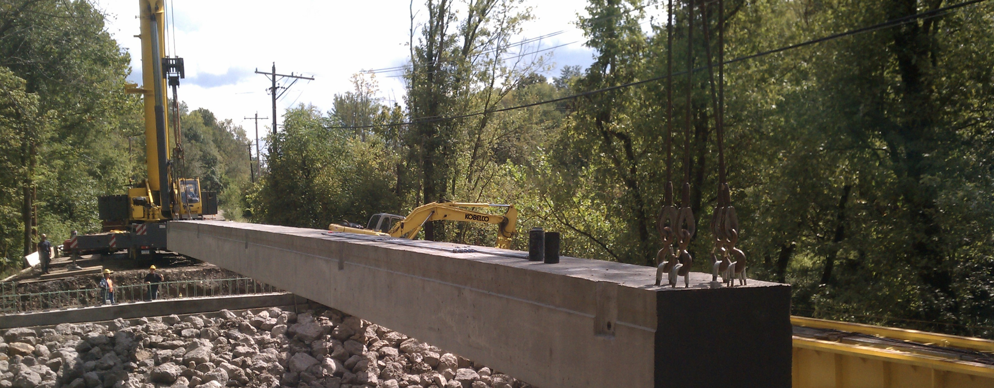 Construction site with equipment